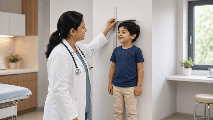 Well-child visit and growth milestone review in Hyderabad